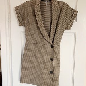 Mango Houndstooth Dress